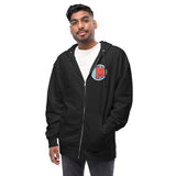 Mutiny Hero 1 Unisex fleece zip up hoodie Mutiny Comics & Coffee Online
