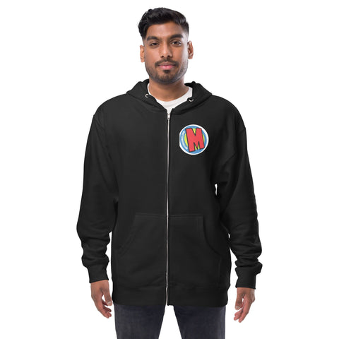 Mutiny Hero 1 Unisex fleece zip up hoodie Mutiny Comics & Coffee Online