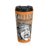 Stainless Steel Travel Mug, Orange Mug Printify