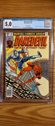 Daredevil #161 CGC 5.0 1979 Newsstand Marvel Comics, Frank Miller Comics USED Not specified