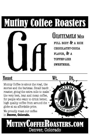 Guatemala Fenix (bulk), 12oz Food (non-taxable) Not specified