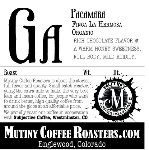 Guatemala - Pacamara, 6oz Bulk Food (non-taxable) Not specified