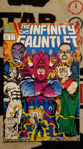 Infinity Gauntlet #5 NM/9.4 1991 Marvel Comics, Thanos Comics USED Local Comics