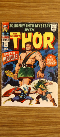 Journey into Mystery #124 G+/2.5 1965 Marvel Comics, 2nd Hercules Comics USED Not specified
