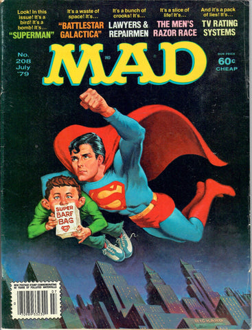 MAD Magazine No 208 July 1979 Superman Mutiny Comics & Coffee Online