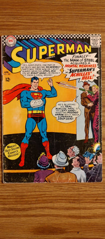 Superman #185 GD/2.0 1966 DC Comics Comics USED Local Comics