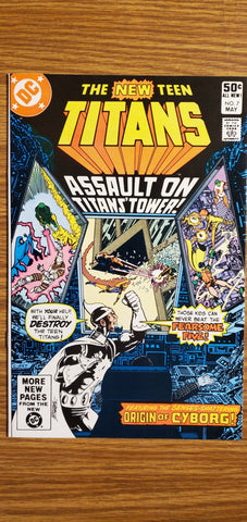 New Teen Titans #7 NM/9.4 1981 DC Comics, George Pérez Comics USED Local Comics