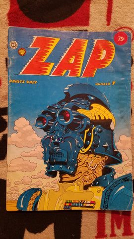 Zap Comix #7 2nd printing G+/2.5 1974 Print Mint, Robert Crumb Comics USED Local Comics